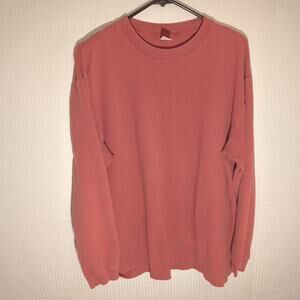 GAP Factory Store L Red 100% Cotton Crewneck Sweatshirt Singapore Vintage